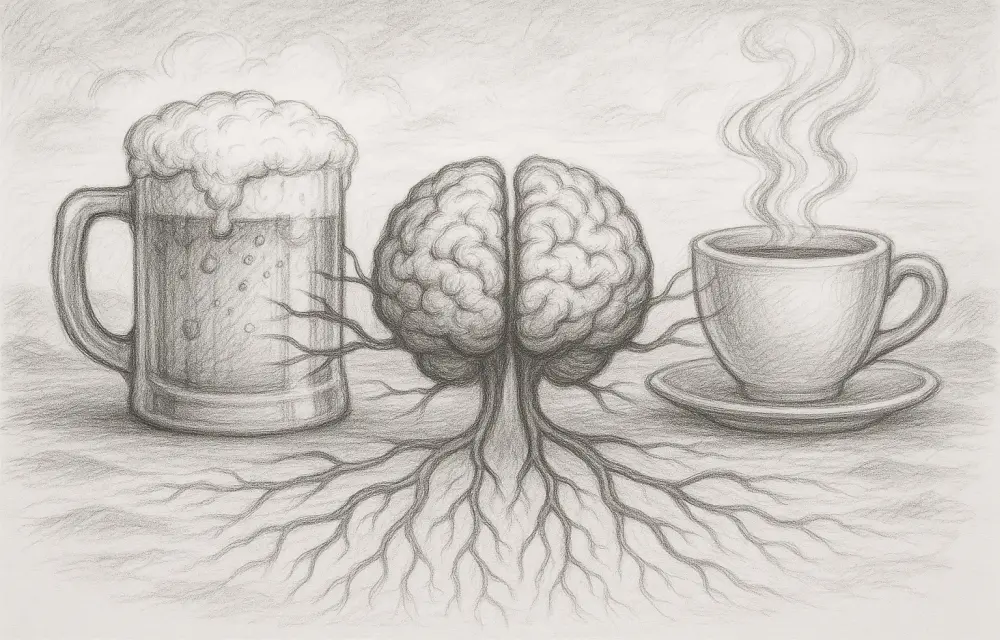 The Battle of the Mind Beer vs Coffee Two Paths to Mental Escape and Performance