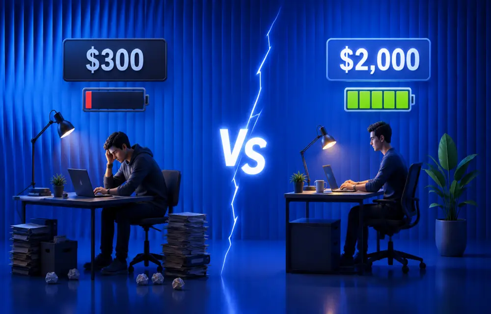 $300 vs $2,000 Client